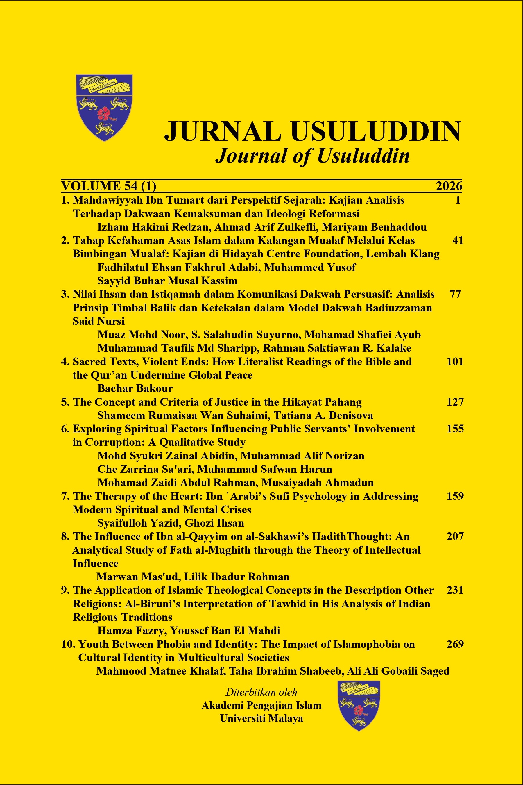 					View Vol. 54 No. 1 (2026)
				